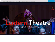 Tablet Screenshot of lanterntheatre.org.uk